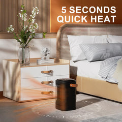Portable Electric Heater PTC Ceramic Fast Heating Low Noise Smart Remote Touchscreen Hot and Cold Fan For Home Bedroom Office