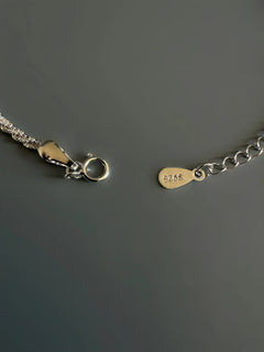 925 Sterling Silver Heart Charm  Minimalist Bracelet