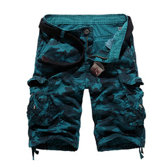 Camouflage Loose Cargo Shorts Men 2025 Summer Military Camo Short Pants Homme Cargo Shorts US size