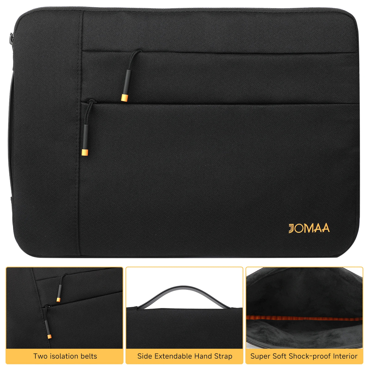 Laptop Case,13/14inch Laptop Sleeve Case,Shockproof Protective Water Repellent with Accessory Pocket, for Dell Lenovo Notebooks