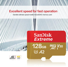 Sandisk Micro SD Card Original Extreme A2 V30 U3 SDXC Flash 32GB 64GB 128GB 256GB MicroSD Card 190MB/s TF Card for Phone Tablet