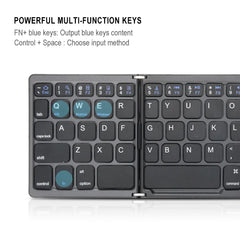 VONTAR Portable Folding Russian Wireless keyboard BT Rechargeable BT Touchpad Keypad for IOS/Android/Windows ipad Tablet
