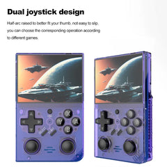 R35 Plus Handheld Video Game Console 3000mAh 3.5 Inch IPS Screen Portable Handheld Video Player 10000+ Games Gift for Boys Girls
