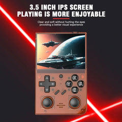 R35 Plus Handheld Video Game Console 3000mAh 3.5 Inch IPS Screen Portable Handheld Video Player 10000+ Games Gift for Boys Girls